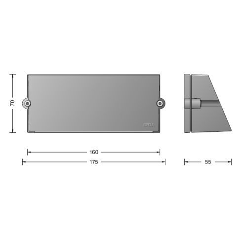 22280A LED-Wandleuchte, silber