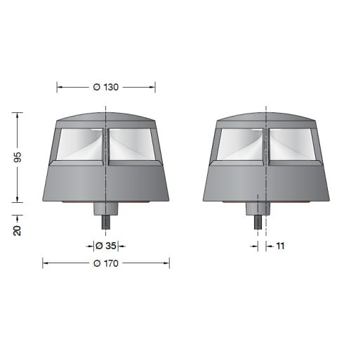 84753AK4 Bodenaufbauleuchte, silber