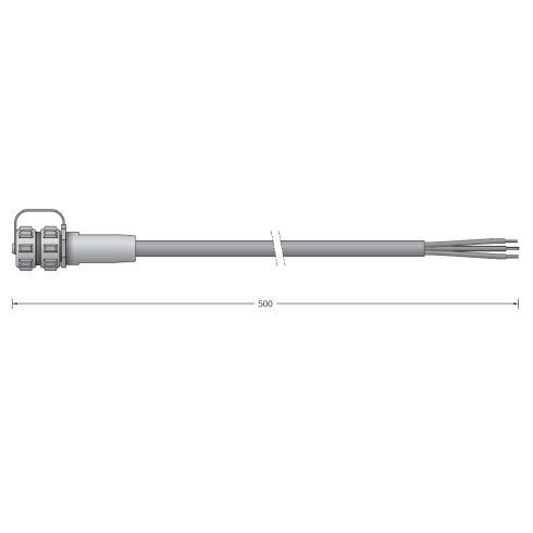71256 Anschlussleitung 0,5m BEGA UniLink® Systemkomponente